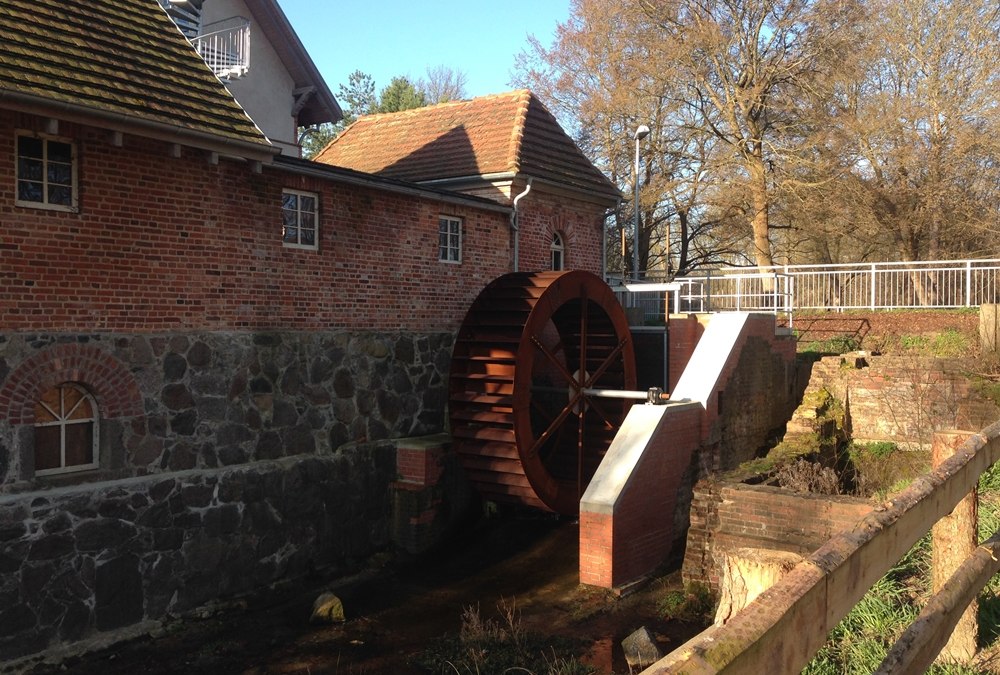Water show wheel and mill fleece at the Bolter mill, © TDG Rechlin mbH