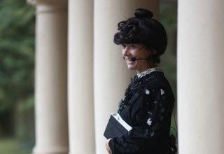 Anja Kretschmer jako śląska poetka Friederike Kempner (1828-1904) // &copy; Danny Gohlke