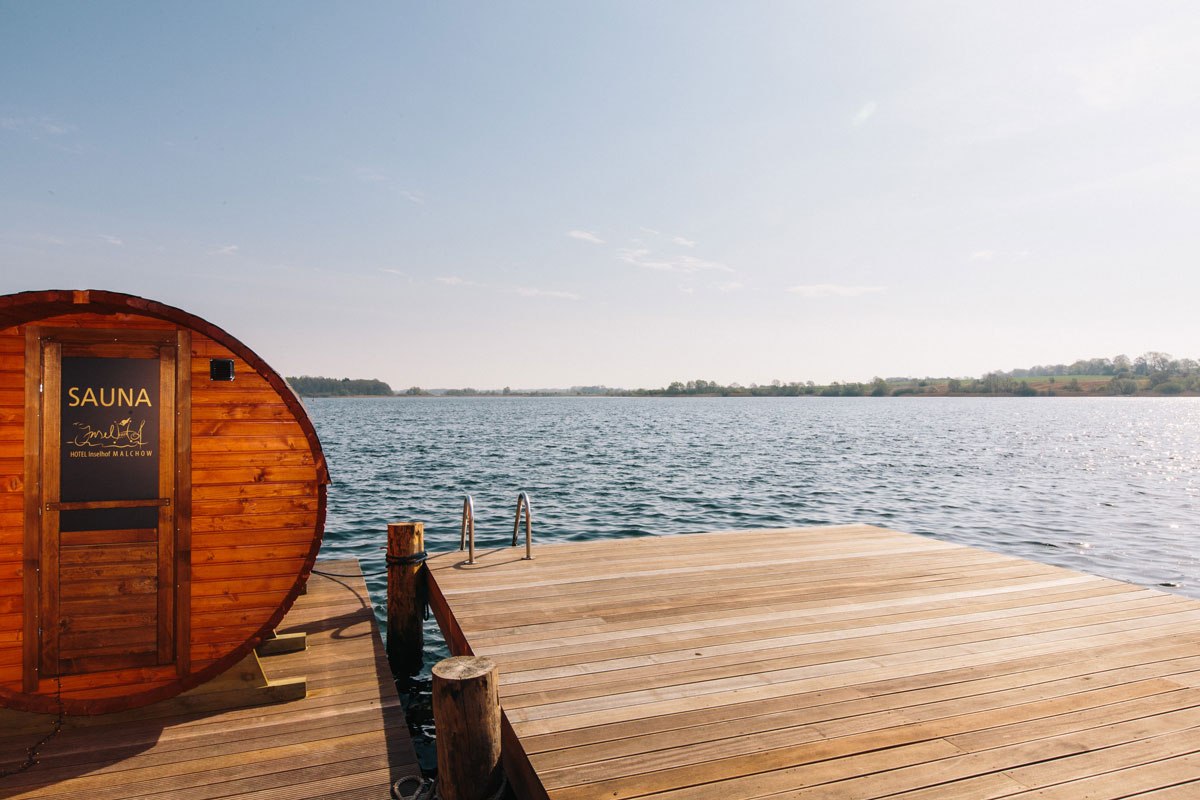 The sauna barrel, © Hotel Inselhof Malchow The sauna barrel, © Hotel Inselhof Malchow