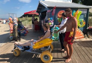 barrierefreier Strandzugang // © Kurverwaltung Ostseebad Ückeritz barrierefreier Strandzugang // © Kurverwaltung Ostseebad Ückeritz