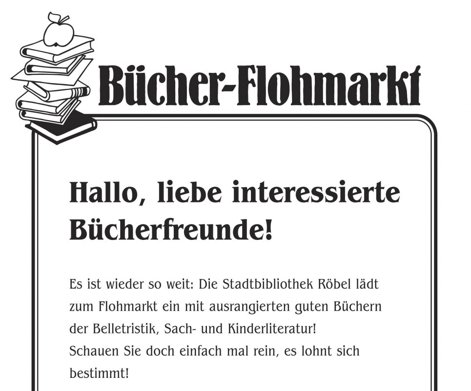 roebel_buecherflohmarkt_1, &copy; Matthias Beyer
