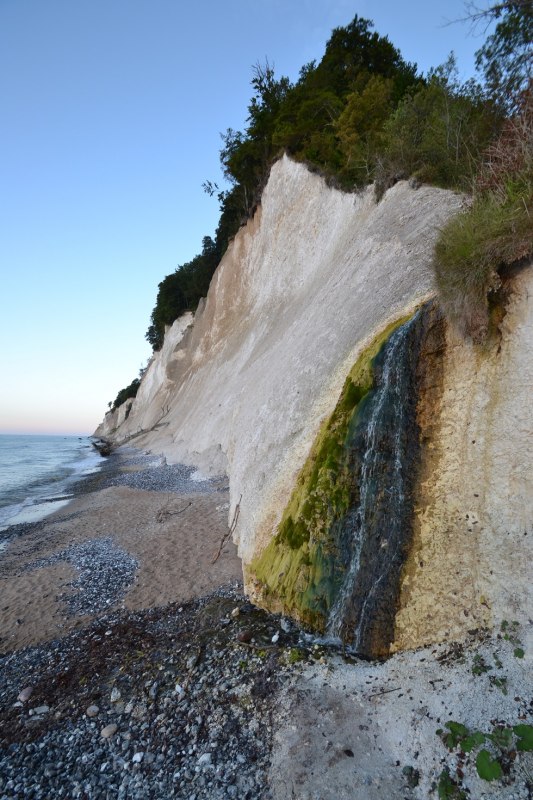 Waterfall on the shore of Kiel, &copy; Tourismuszentrale R&uuml;gen