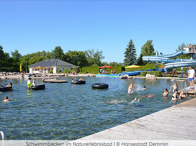 Demmin natural adventure pool, © Hansestadt Demmin