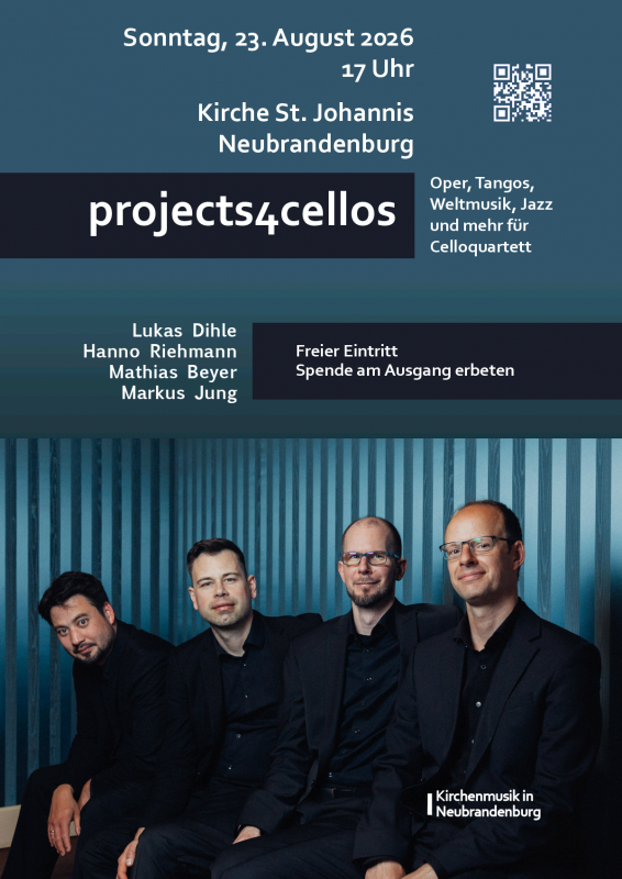 projects4cellos Lukas Dihle, Markus Jung, Hanno Riehmann, Mathias Beyer // © Emil Schwarz projects4cellos Lukas Dihle, Markus Jung, Hanno Riehmann, Mathias Beyer // © Emil Schwarz