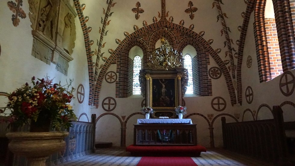 Pozostałości gotyckiego malowidła figuralnego z końca XIV wieku // © Amt Recknitz-Trebeltal Pozostałości gotyckiego malowidła figuralnego z końca XIV wieku // © Amt Recknitz-Trebeltal