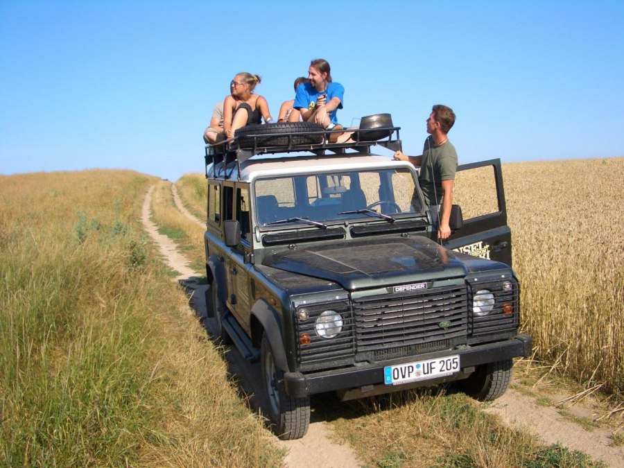 Guests watch a white-tailed eagle, © Gunnar Fiedler