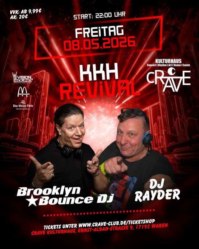 🔥 KHH REVIVAL - with BROOKLYN BOUNCE DJ! 🔥 // &copy; cRAVE Kulturhaus
