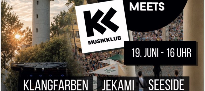 Poster met bands en informatie over Rampe Rockt meets Musikklub // &copy; Rampe Rockt/ Musikklub