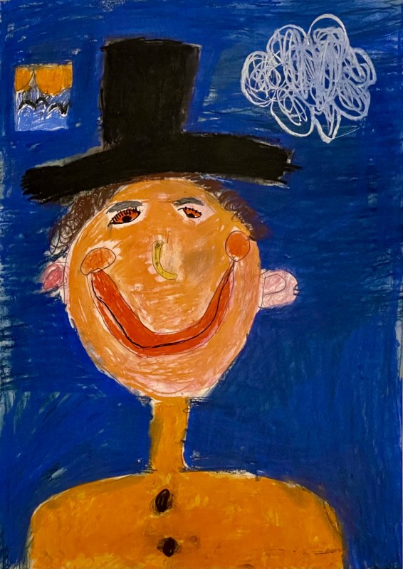 Pasteltekening, Emil 7 jaar // &copy; Ute Laux