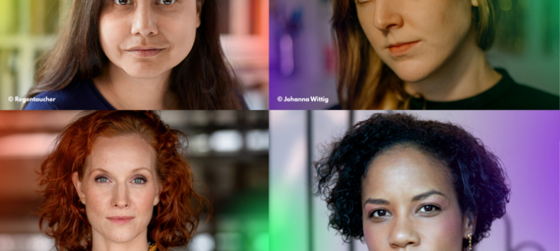 Feminist Press Roundtable // © Mithu Sanyal © Regentaucher | Valerie Schönian © Johanna Wittig | Teresa Bücker © Gundula Kraus | Hadija Haruna-Oelker © Katarina Ivanisevic Feminist Press Roundtable // © Mithu Sanyal © Regentaucher | Valerie Schönian © Johanna Wittig | Teresa Bücker © Gundula Kraus | Hadija Haruna-Oelker © Katarina Ivanisevic