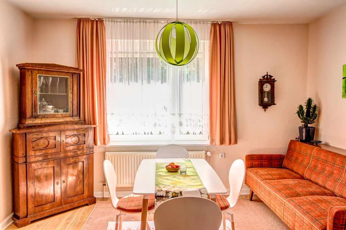 Dining room in the guest house Sankt Nikolai in Parchim // &copy; Michel Lask