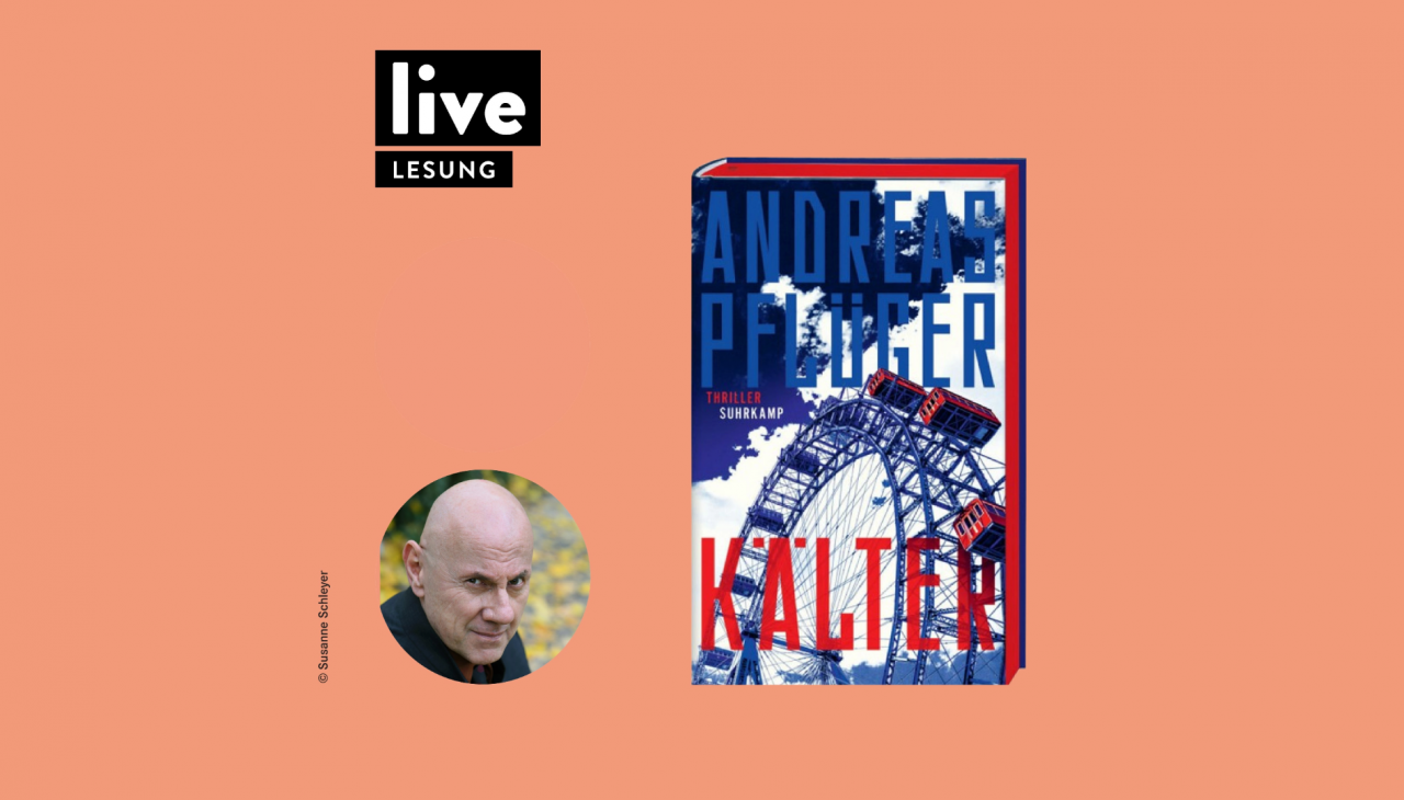 Andreas Pfl&uuml;ger met zijn boek "K&auml;lter" (Kouder), &copy; H. Hugendubel GmbH & Co. KG