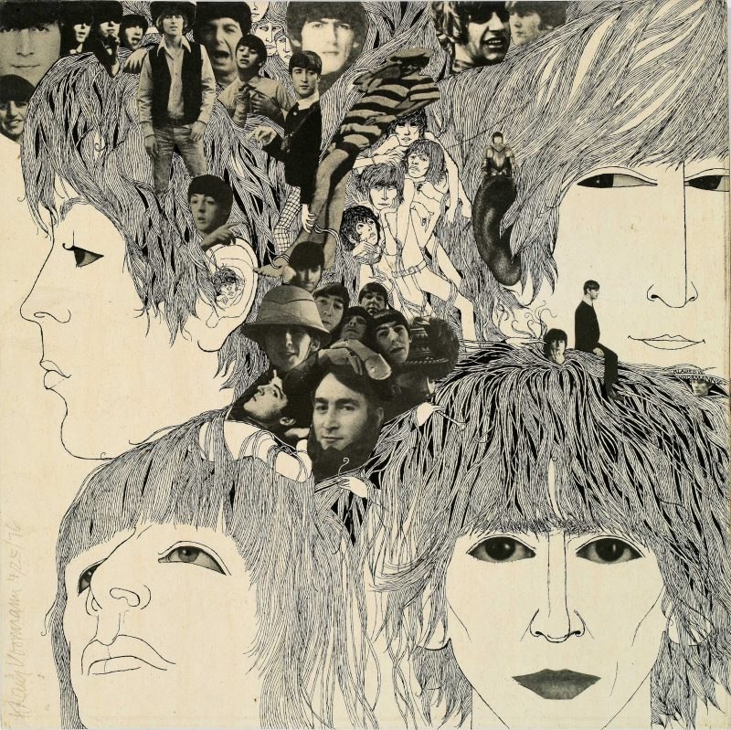 Revolver album designed by graphic artist Klaus Voormann, The Beatles // &copy; Klaus Voormann