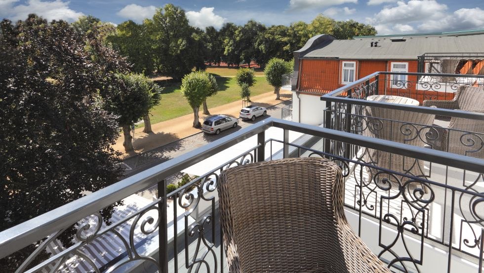 Piękny widok z balkonu pokoju, © Europa-Hotel Kühlungsborn Hotelbetriebsgesellschaft mbH Piękny widok z balkonu pokoju, © Europa-Hotel Kühlungsborn Hotelbetriebsgesellschaft mbH