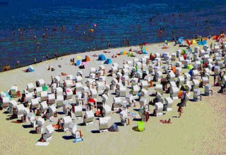 © Sigrid Henschel, Ferien auf der Insel, Mischtechnik. (c) Sigrid Henschel © Sigrid Henschel, Ferien auf der Insel, Mischtechnik. (c) Sigrid Henschel