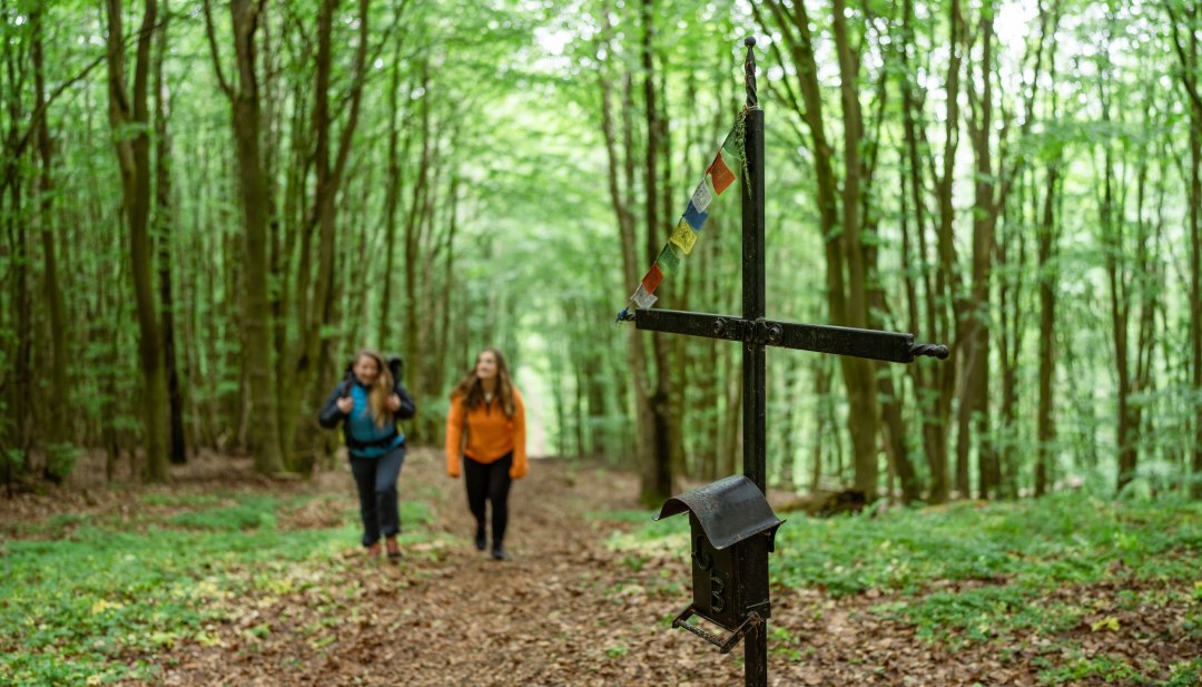 De Helpter Berg - de hoogste top van Mecklenburg-Vorpommern - meet 179 meter. Dat is genoeg om de vriendinnen buiten adem te krijgen! Vergeet natuurlijk niet het topboek te tekenen!