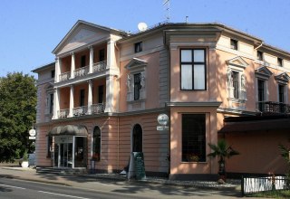 Buitenaanzicht van het hotel, © Sabrina Wittkopf-Schade