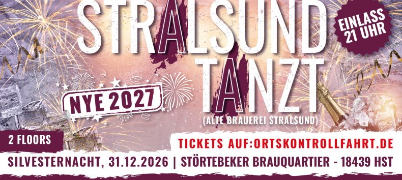 Stralsund Dances! – New Year's Eve 2027 // © Werbezentrum MV Stralsund Dances! – New Year's Eve 2027 // © Werbezentrum MV