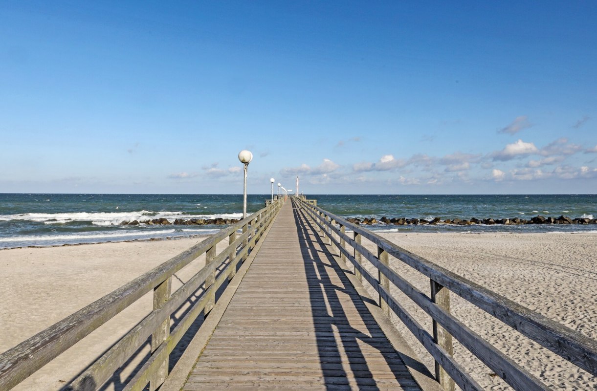 Pier in de kustplaats aan de Oostzee Wustrow // © MV-T/Gohlke Pier in de kustplaats aan de Oostzee Wustrow // © MV-T/Gohlke