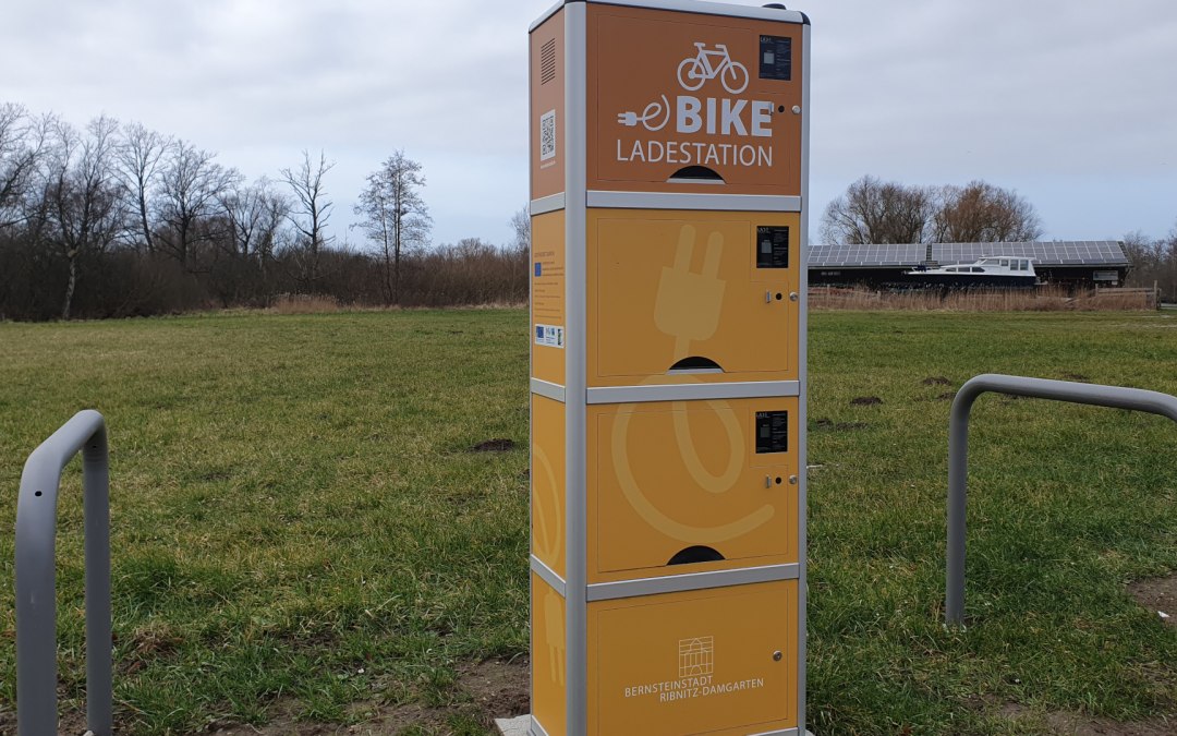 E-bike oplaadpunt Damgarten haven, © Sabine Maus