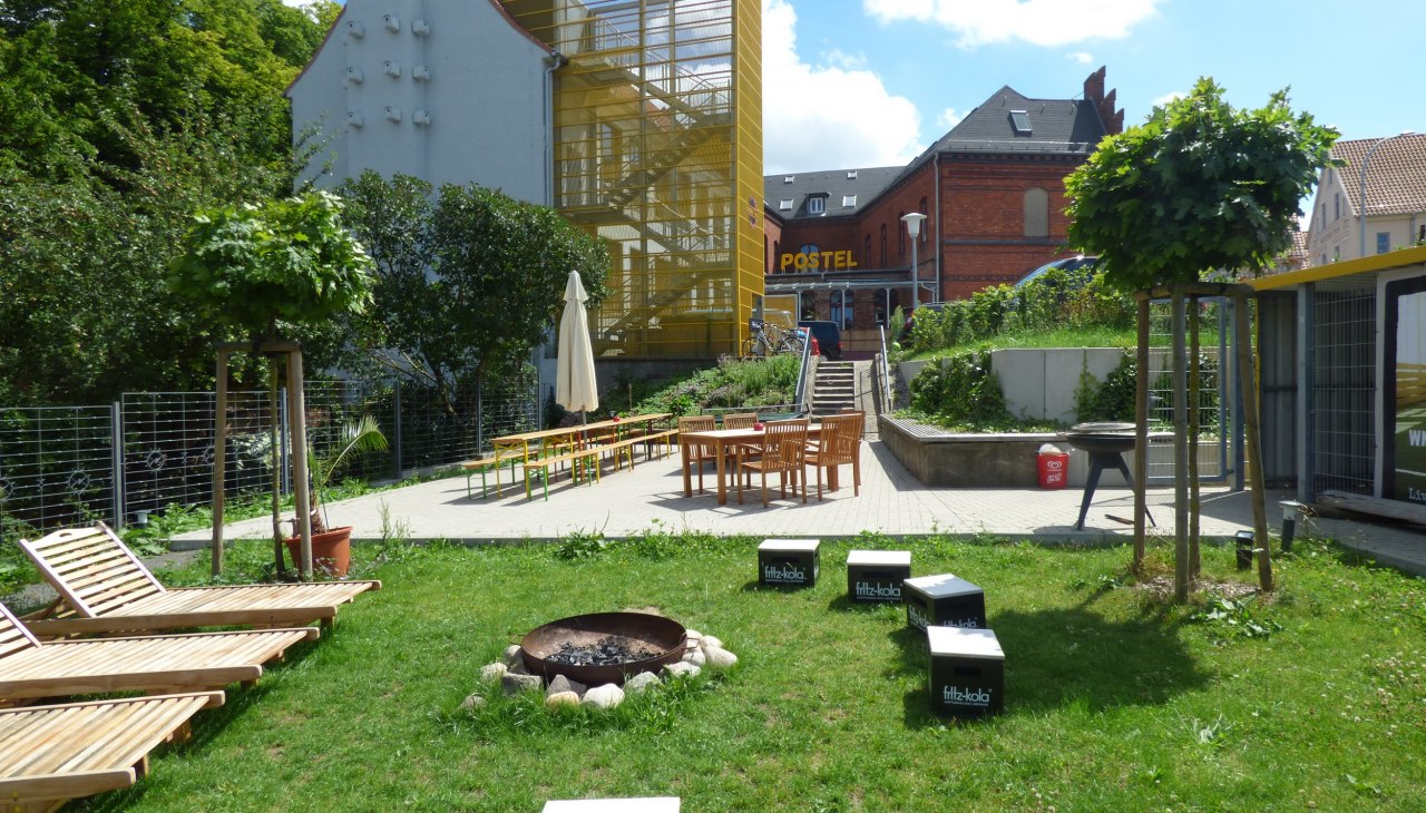 Hotel Postel w Wolgast teren zewnętrzny, © Postel Usedom GmbH Hotel Postel w Wolgast teren zewnętrzny, © Postel Usedom GmbH