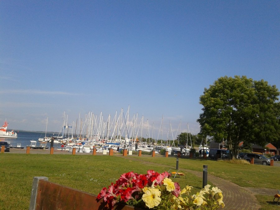 Widok na port w Barhöft, © Caroline Bahrdt