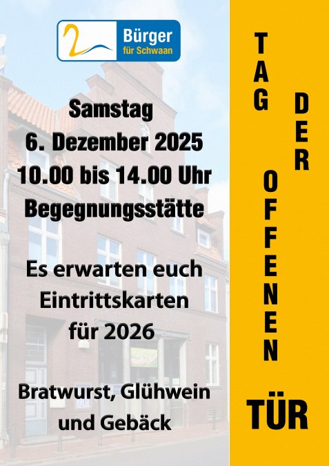 Plakat TdOT 06122025 12 cm, © Bürger für Schwaan e.V.