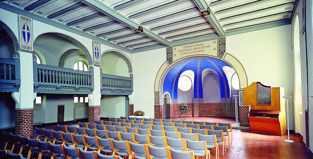 De ziekenhuiskerk van binnen // © Förderverein Klinikumskirche zu Stralsunnd e.V. De ziekenhuiskerk van binnen // © Förderverein Klinikumskirche zu Stralsunnd e.V.