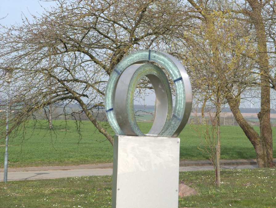 "Transparency" - Fusing szkła na stali nierdzewnej, © W. Kothe