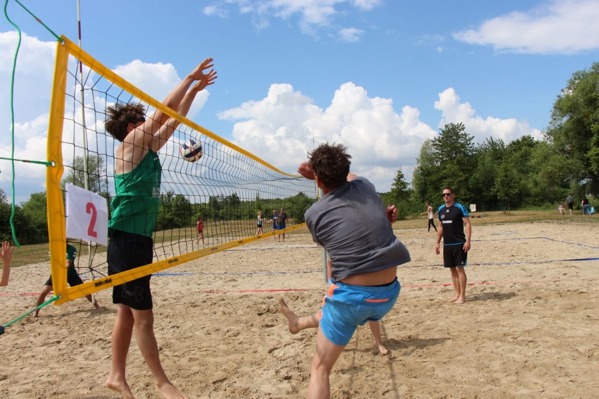 Beach volleyball courts at the "Mili" lido - 1st midsummer beach party, &copy; TDG Rechlin mbH