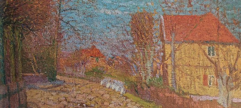 Dorfstra&szlig;e in Billwerder - 1897 Oil on canvas, &copy; Kunstkaten