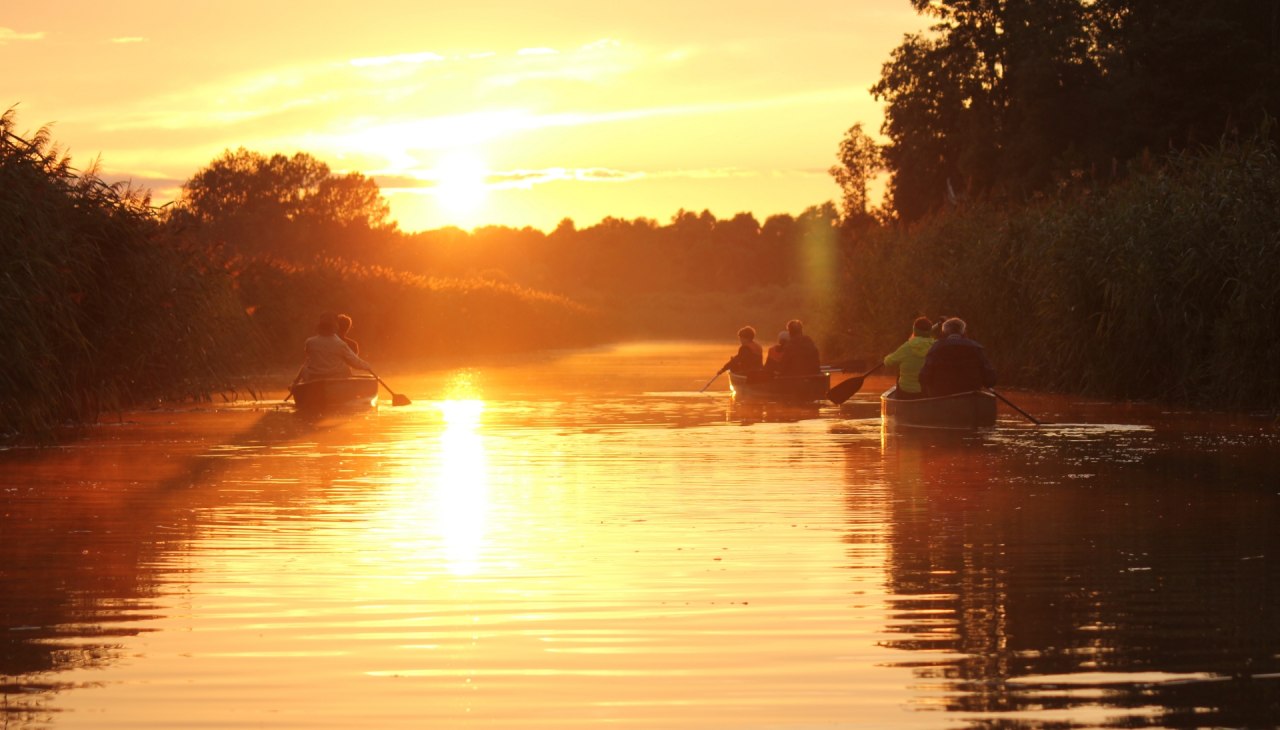 Betoverende lichtomstandigheden bij zonsondergang, &copy; Martin Eckart