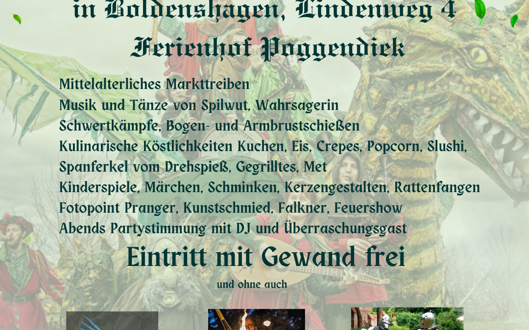 Plakat średniowiecznego spektaklu, © DS
