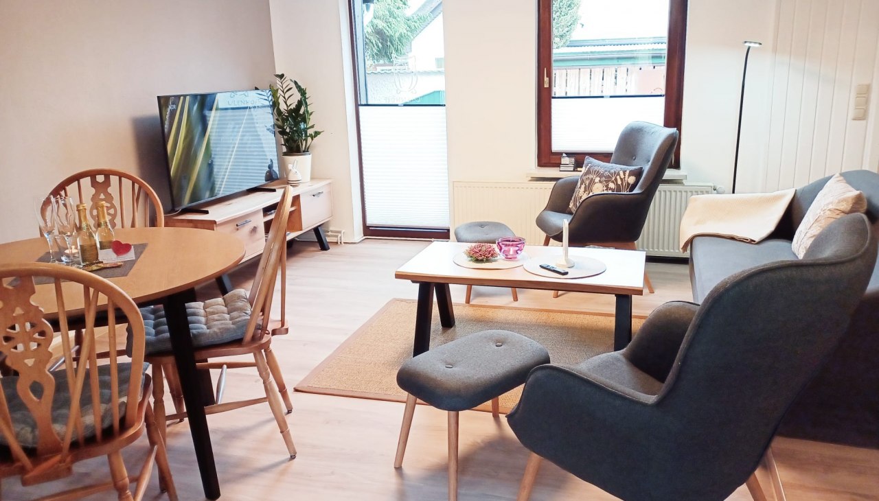 Living room FeWo Ahorn, © Heuser