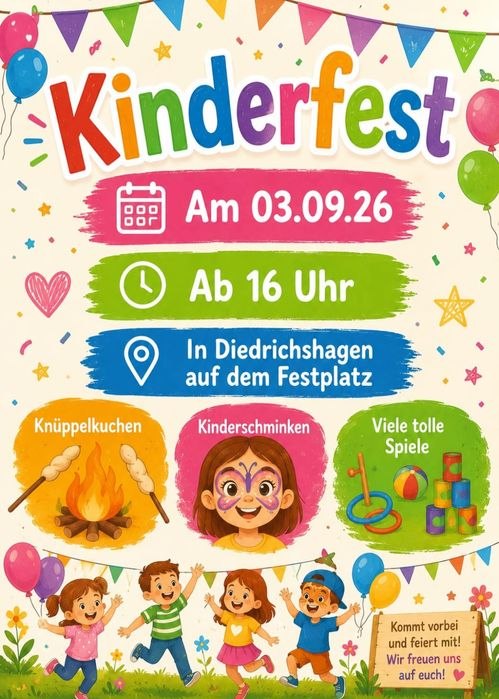 Children's Festival // © Verein zur Traditionspflege im Kirchspiel Diedrichshagen Children's Festival // © Verein zur Traditionspflege im Kirchspiel Diedrichshagen