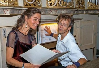 on the historic organ // © privat on the historic organ // © privat