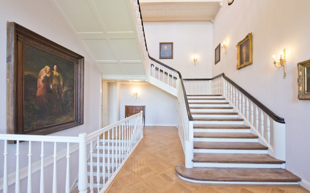 Trap en foyer in kasteel Retzow, © DOMUSImages