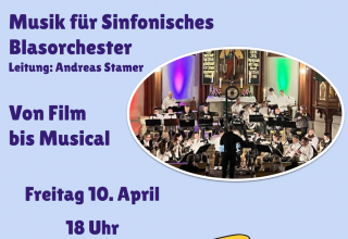 Concert poster for the concert with S&auml;terbl&aring;set on Friday 10.4.2026 // &copy; Andreas Stamer