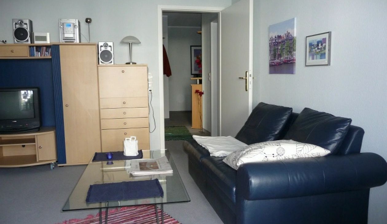 Woonkamer in de vakantiewoning Schomecker, © Ferienwohnung Schomecker