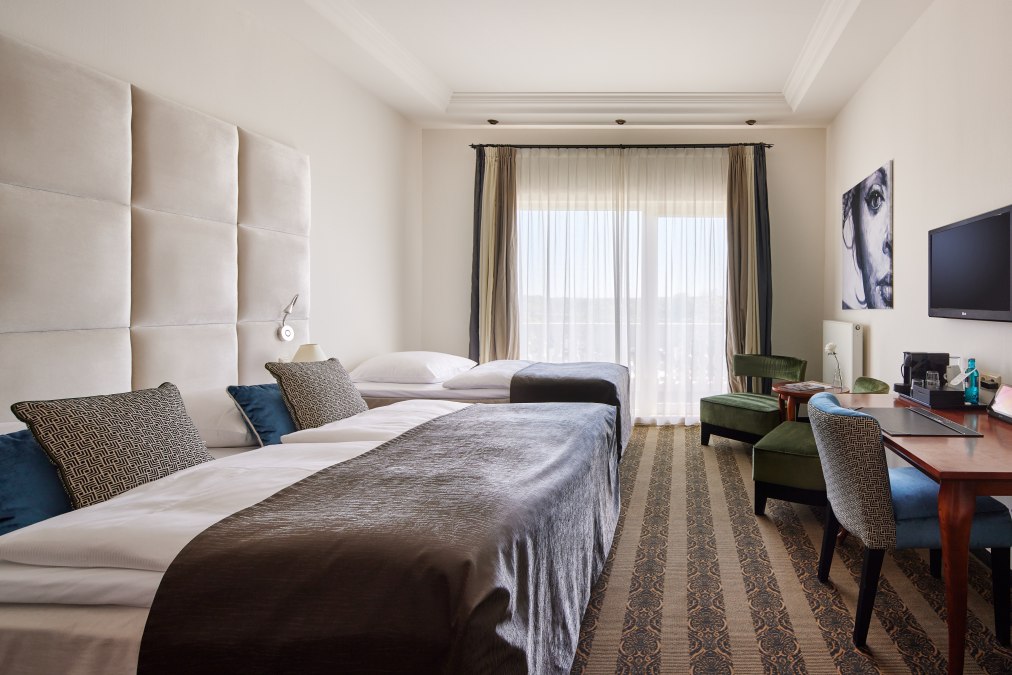Hotelzimmer Dreibett, © Van der Valk Linstow