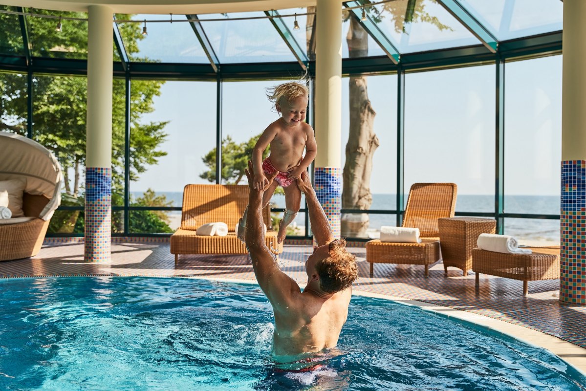 indoor pool with sea view // © Arne Nagel indoor pool with sea view // © Arne Nagel
