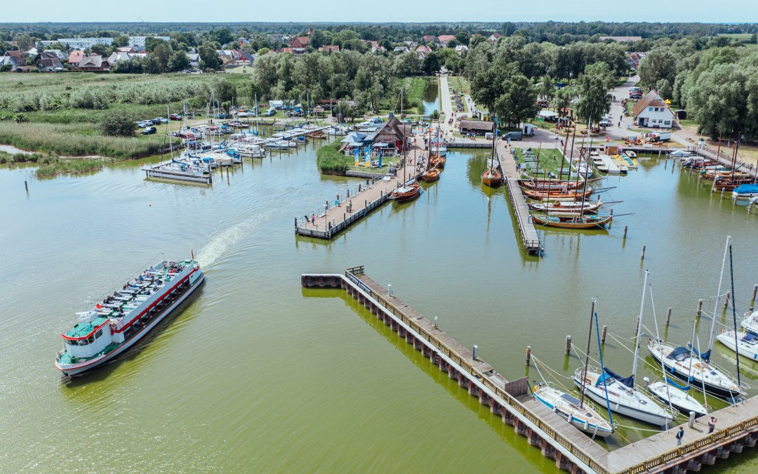 Aerial view of the harbor in the Baltic resort Dierhagen_1, © TMV/Gänsicke