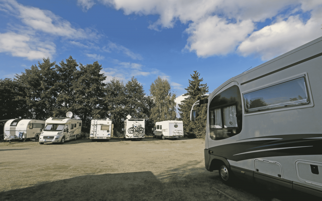 Caravans on the pitch, © TMV/Gohlke