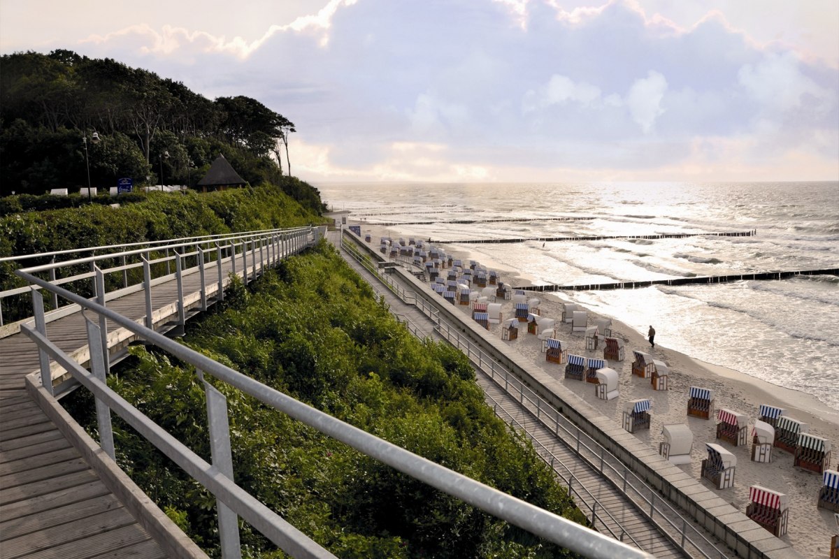 Drempelvrije toegang tot het strand // © Kurverwaltung OBN Drempelvrije toegang tot het strand // © Kurverwaltung OBN