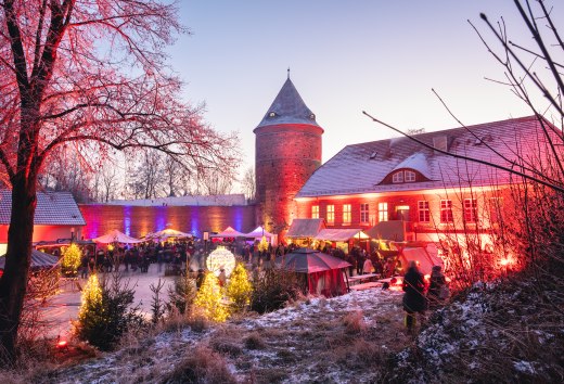 Regionalny jarmark bożonarodzeniowy w zamku Plau am See, © TMV/Gross