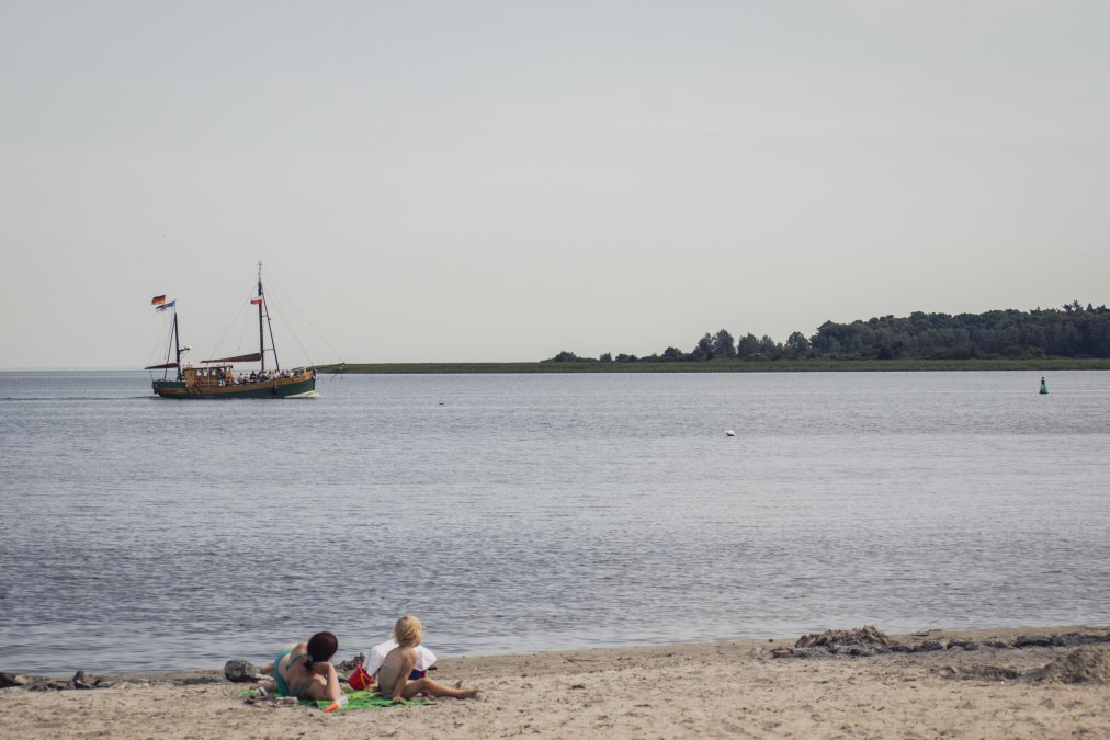 Plaża Altwarp z widokiem na wyspę Uznam i Polskę, © Philipp Schulz