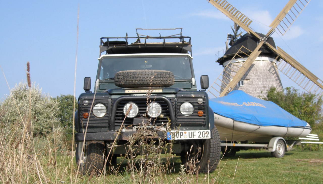 Landrover w młynie, © Gunnar Fiedler Landrover w młynie, © Gunnar Fiedler
