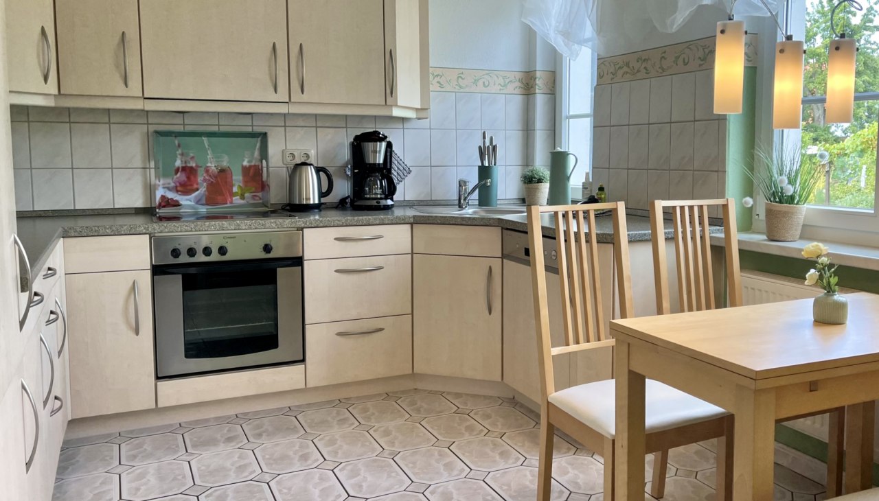 Bardzo bogate wyposażenie kuchni, © Ostsee-Ferienhaus Richter Bardzo bogate wyposażenie kuchni, © Ostsee-Ferienhaus Richter