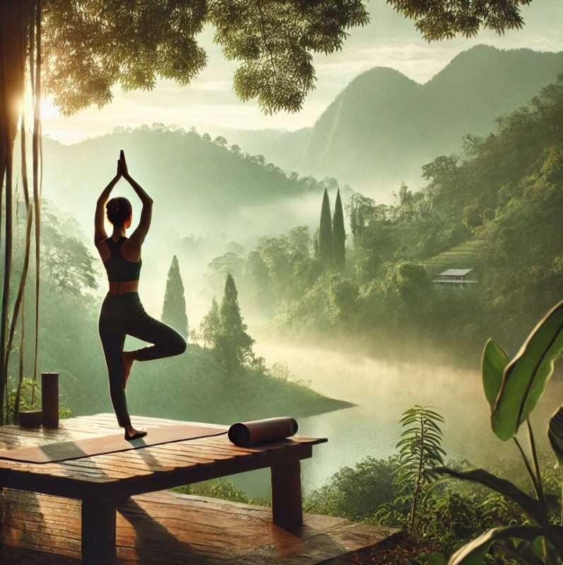Yoga, &copy; Chat GPT