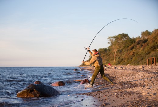 Wybrzeże między Boltenhagen i Graal-Müritz to prawdziwa gratka dla wędkarzy morskich // © MV-T/Läufer Wybrzeże między Boltenhagen i Graal-Müritz to prawdziwa gratka dla wędkarzy morskich // © MV-T/Läufer
